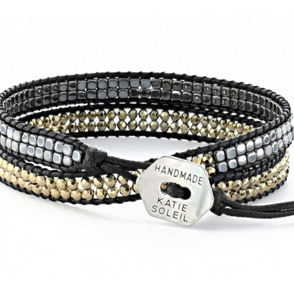 Handmade Katie Soleil Double Wrap Bracelet Choker - Picture 2 of 3